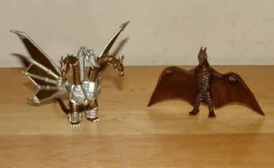BANDAI Gashapon HG 1991 MECHA KING GHIDORAH & 1956 RODAN Figures Series 2 & 3-image