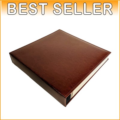 Elegant Vegan Leather Graduation Photo Album - 100 Pages & Self-Adhesive Sheets-image