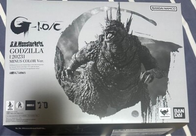 S.H.MonsterArts Godzilla (2023) Minus Color Ver. Monochrome Figure Limited Japan-image