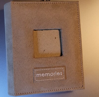 Vintage Pioneer Small Suede Leather Photo Album, 100-4x6 pics-image