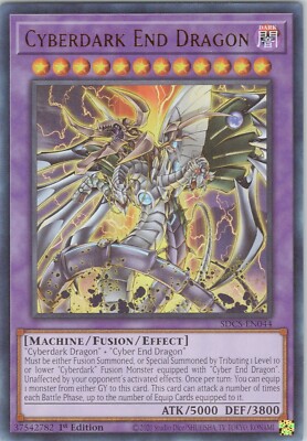 Cyberdark End Dragon NM 1st SDC5 (#1) Structure Deck: Cyber Strike Yugioh-image