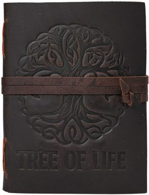 Leather Bound Notebook for Men & Women Travel Big Life journals for Writing-image