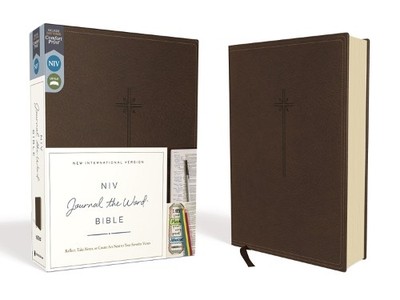 NIV, Journal the Word Bible (Perfect for Note-Taking (Leather Bound) (UK IMPORT)-image
