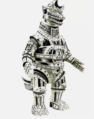Mondo Attack Peter Mechagodzilla Linocut Variant Vinyl Figure - BRAND NEW-image