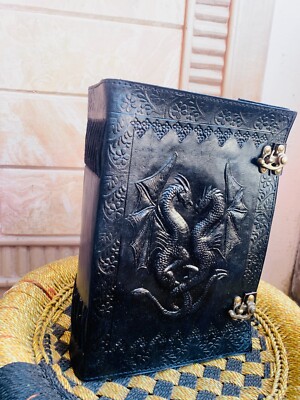 Goat Handmade Refined Leather Journal one size Doble Dragan Detailed Finished-image