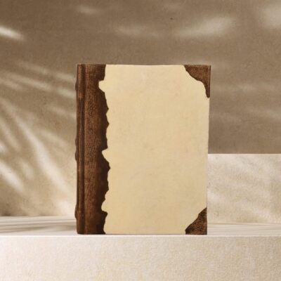 Rustic Vintage Leather Journal - Handmade Antique Leather Bound Diary Notebook --image