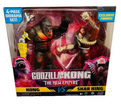 2-Pack Godzilla x Kong The New Empire KONG vs SKAR KING Exclusive Figures-image