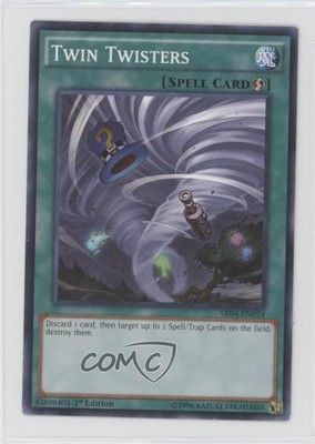 2017 Yu-Gi-Oh! Dinosmasher's Fury - Structure Deck 1st Edition Twin Twisters 0ed-image