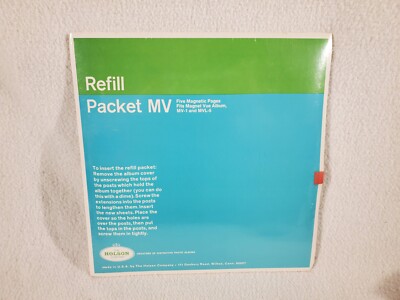 Vintage Holson Company Magnet Vue Photo Album Postbound  Refill Packet MV-image