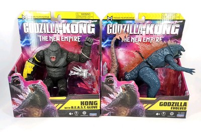 Godzilla x Kong 6” Kong & Godzilla Evolved Set of 2 Figures with Accessories NEW-image