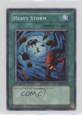 2005 Yu-Gi-Oh! Blaze of Destruction Structure Deck 1st Edition Heavy Storm 16ez-image
