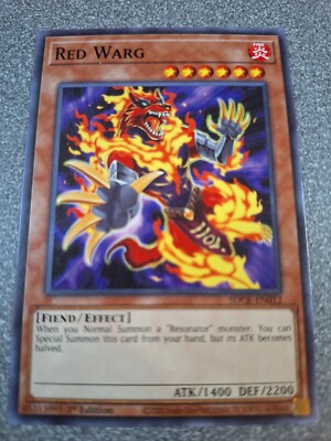 Red Warg SDCK-EN012 Structure Deck: the Crimson King 1st Edition Yu-gi-oh h461-image