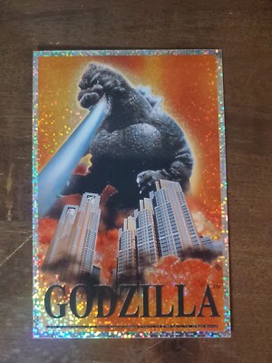 Vintage 2000 Godzilla Toho Foil Sticker Monsters Lot Of 2 -image