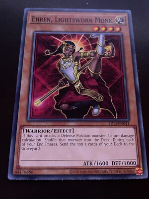 Ehren, Lightsworn Monk SDLI-EN011 Structure Deck: Realm of Light 1st Edition-image