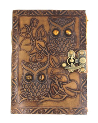 Vintage leather Bound Journal Antique Handmade Paper Notebook/Diary/Sketchbook-image