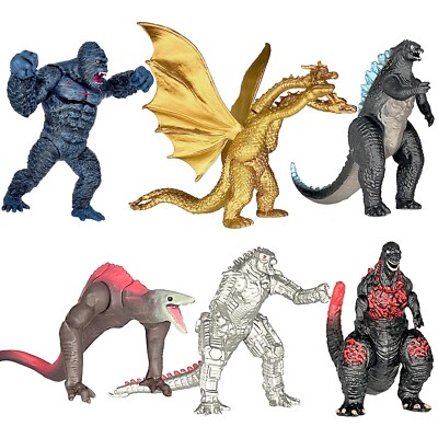 TwCare Exclusive Brand New Set of 6 Godzilla vs Kong Toys Action Figures-image