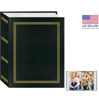 Elegant Faux Leather Photo Album for 100 4x6 Photos - Perfect Gift for Memories-image