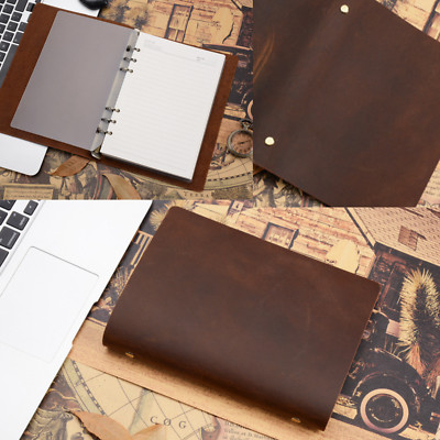 A5 Vintage Leather Bound Journal Diary Handmade Book Notebook Sketchbook-image