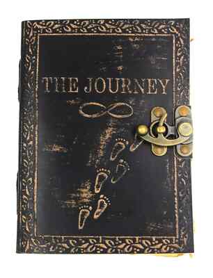 Vintage leather Bound Journal Antique Handmade Notebook/Diary/Sketchbook foot-image