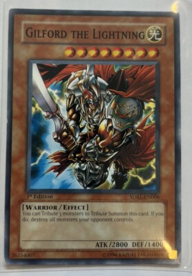 Yu-Gi-Oh! TCG Gilford the Lightning Structure Deck SDRL-EN006 1st Edition Common-image
