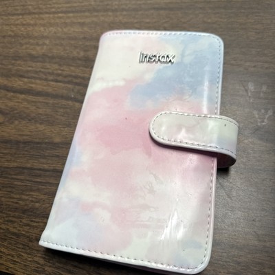 Instax Mini Photo Album Tie Die Pink Slip Closure-image