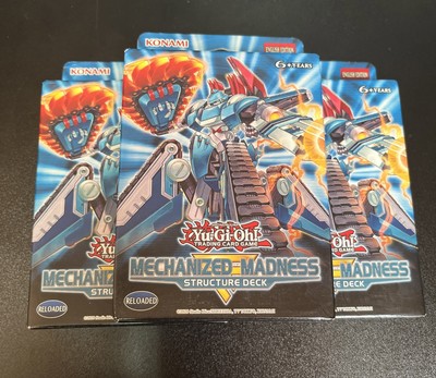 LOT OF 3 Yu-Gi-Oh! Trading Card Game Mechanized Madness Structure Decks-image