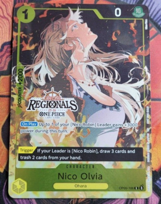 Nico Olvia OP09-106	Offline Regional Participant One Piece Promo Card-image
