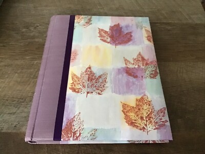 Hard Cover Journal By Markings Leaf Pattern Place Keeping Ribbon-image