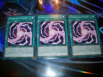 3x Cyberload Fusion 1st Edition Common SDCS-EN026 Yu-Gi-Oh!-image
