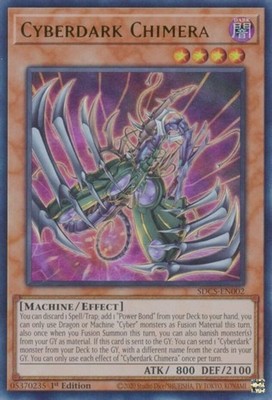 Cyberdark Chimera - SDCS-EN002 - Ultra Rare - 1st Edition LP YuGiOh!  Structure -image