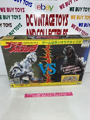 Vintage Takara Godzilla vs Mechagodzilla Rodan Ban Game In Box 1993 mini Figures-image