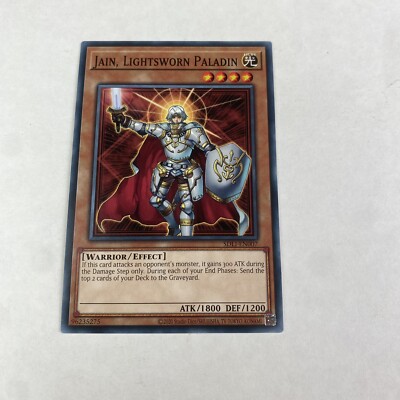 Yugioh Jain, Lightsworn Paladin Sdli-en008 Realm Of Light Reprint Common-image