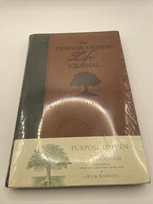 NEW!! PURPOSE DRIVEN LIFE Deluxe Journal by Rick Warren (Duo-Tone - Leather?)-image