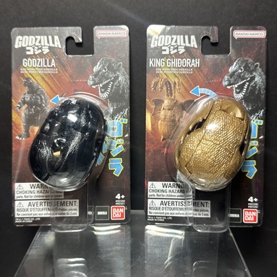 Godzilla & King Ghidorah Egg Japan Bandai Transforming Monster Toy Set Brand New-image