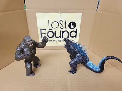 Godzilla vs King Kong Action Figures Pair Battle Roar Sound 2021 *UNTESTED -image