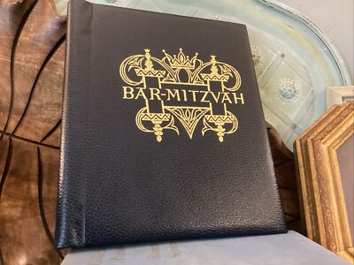 NEW- Bar Mitzvah SIGN IN Album BY SHILO PUBLISHING HOUSE NY  BRAND NEW Navy Blue-image