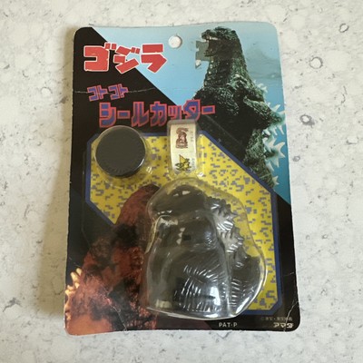 GODZILLA STAMP or STICKER SPITTER NEW VTG Hedorah Mothra Toy JAPANESE Kaiju Punk-image