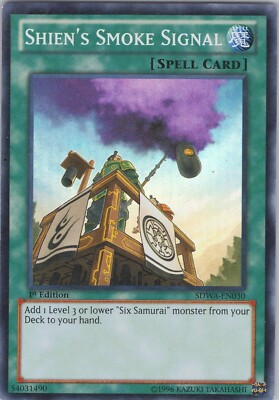 Shien's Smoke Signal MP (#1) SDWA 1st Structure Deck: Samurai Warlords Yugioh-image