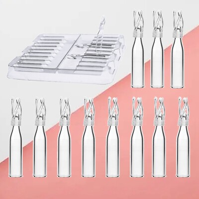 1000pcs Fits 9-425 Autosampler Vials Vial Insert 250 µL Deact Glass Polymer Feet-image