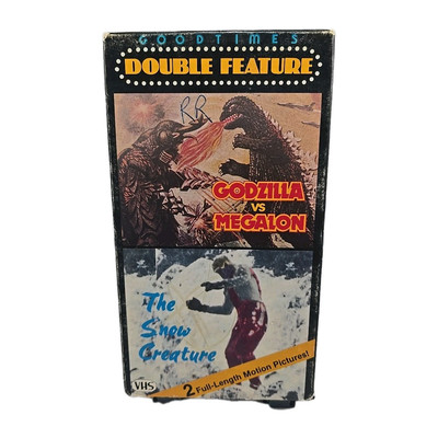 GoodTimes Double Feature: Godzilla vs. Megalon/ The Snow Creature VHS-image