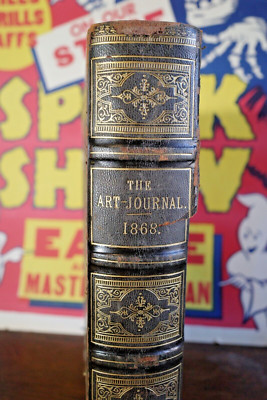 The Art-Journal 1868 London Leatherbound Hardcover-image