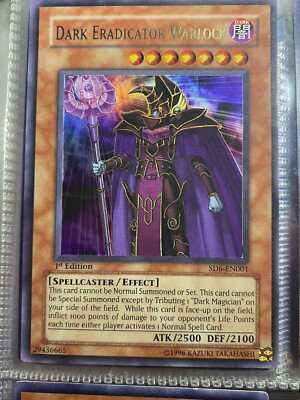 Yugioh - Dark Eradicator Warlock SD6-EN001 - Ultra Rare - 1st Edition - NM-image