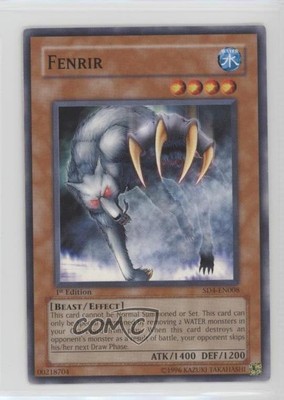 Fenrir 1st Ed. YuGiOh Fury From the Deep Structure Deck #SD4-EN008 2005 2u3-image
