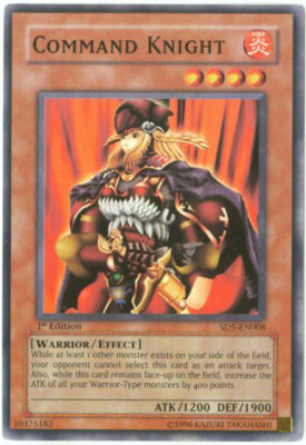 Yu-Gi-Oh Card - SD5-EN008 - COMMAND KNIGHT (common) - NM/Mint-image