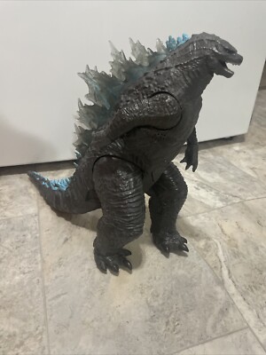 Godzilla vs Kong Mega Heat Ray Godzilla Action Figure Lights & Sounds 13” Works-image