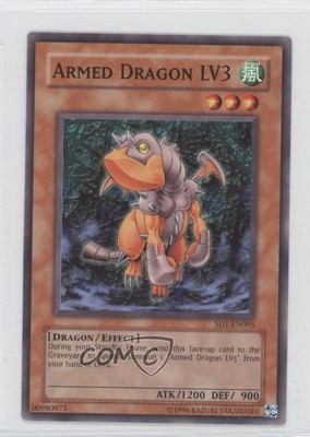 2005 Yu-Gi-Oh! Dragon's Roar Structure Deck 1st Edition Armed Dragon LV3 0a1-image