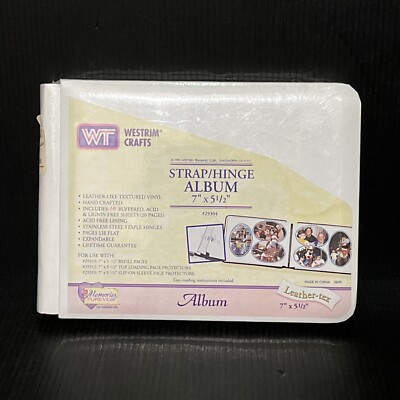 Westrim Crafts WT Strap / Hinge Album 7” X 5 1/2” #29304 Leather-Tex Cherished-image