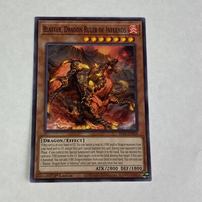 yugioh Blaster, Dragon Ruler Of Infernos SR14-EN008 Fire Kings Structure Deck-image