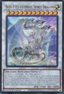 Yugioh! Blue-Eyes Ultimate Spirit Dragon x3  SDWD-EN043 Structure Deck-image