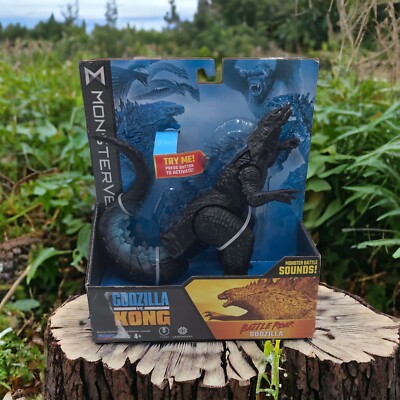Playmates Godzilla VS Kong Battle Roar Godzilla Action Figure Monsterverse Gift-image